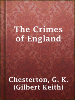 cover image of The Crimes of England